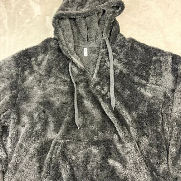 Hoodie Pullover Super Soft Quarter Zip Fleece Jacket Women's Size XL - Picture 3 of 8